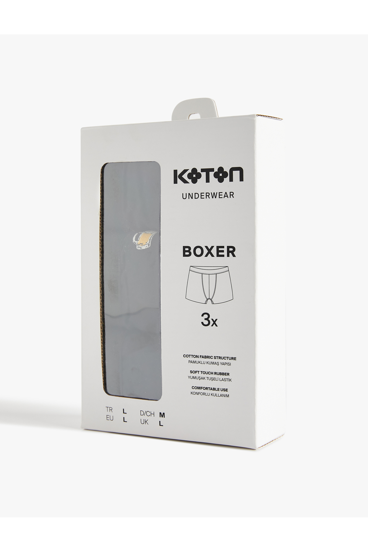 باکسر مردانه طرح دار فاق نرمال | کوتون Koton 6WLM90017MK - تصویر 2