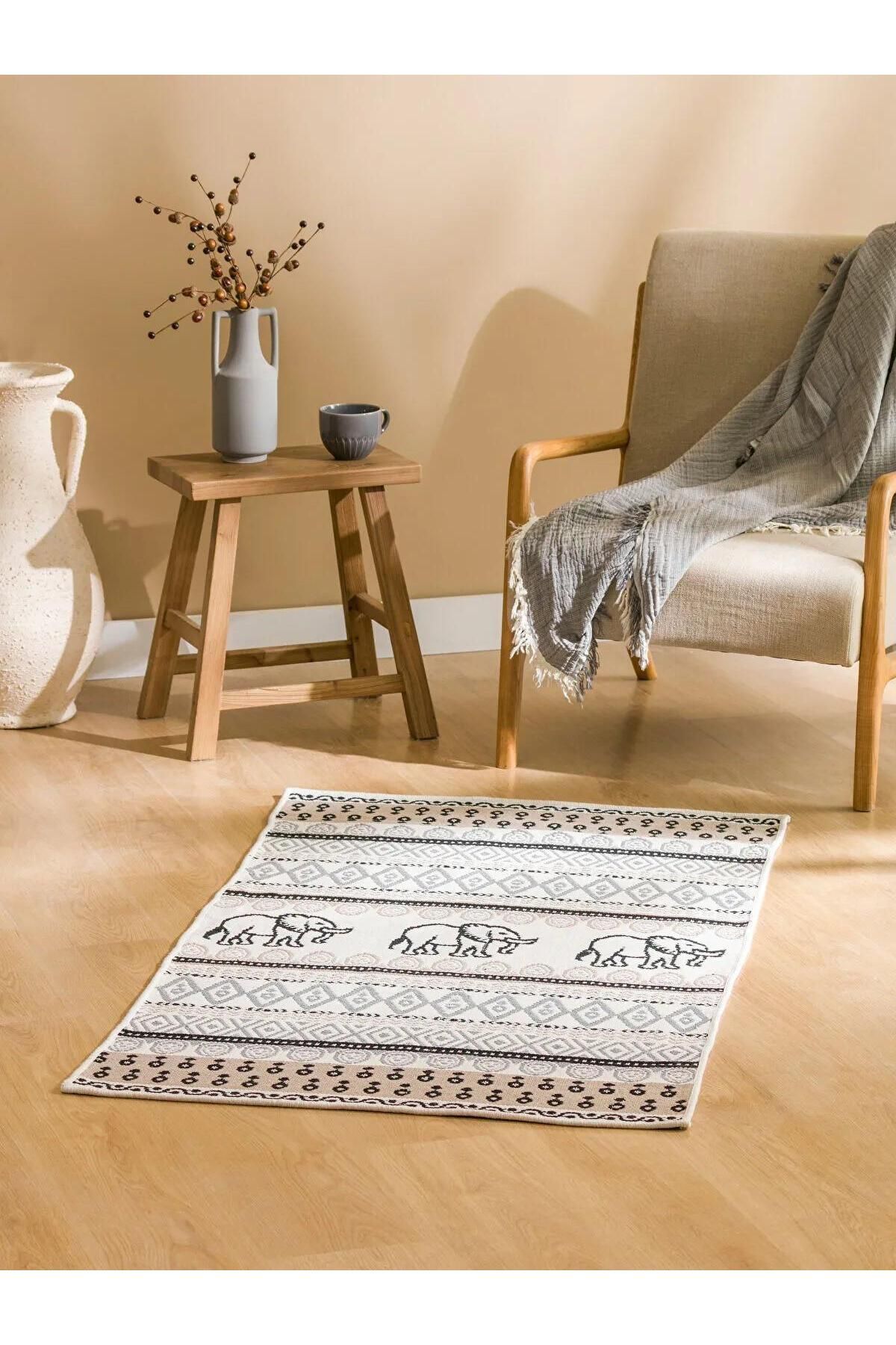 LC Waikiki-Lcw Home Patterned Double Sided Rug 80X140 cm (W5) 1