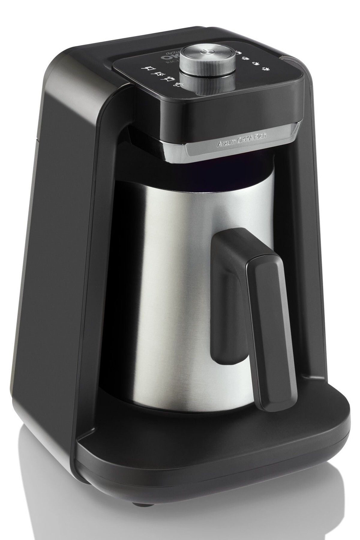Chrome OKKA Rıch Spin Pro Turkish Coffee Machine Ok0020-K