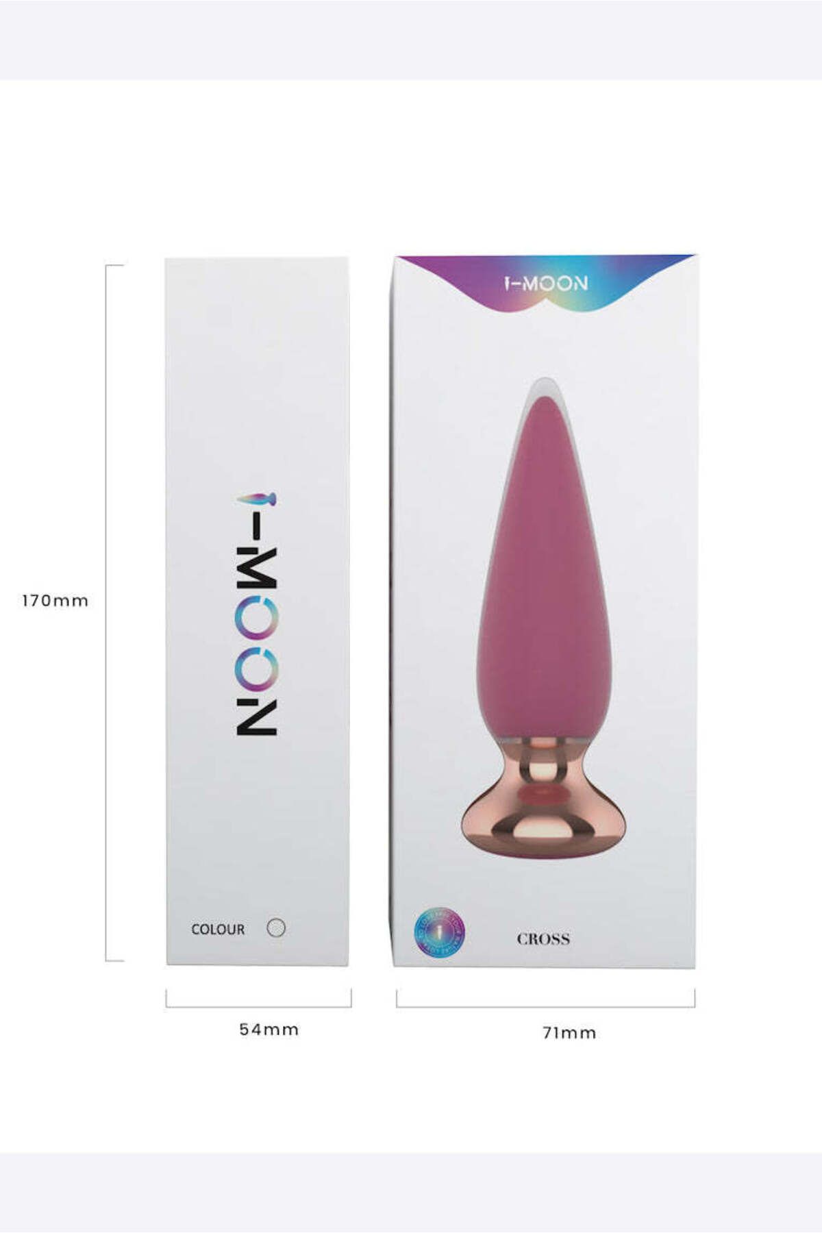 WildFashion-I-MOON CROSS remote control stimulator, multiple functions, fuchsia/gold – TOY403-55 8