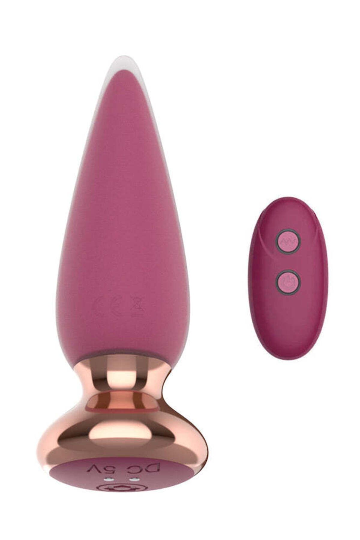 WildFashion-I-MOON CROSS remote control stimulator, multiple functions, fuchsia/gold – TOY403-55 7