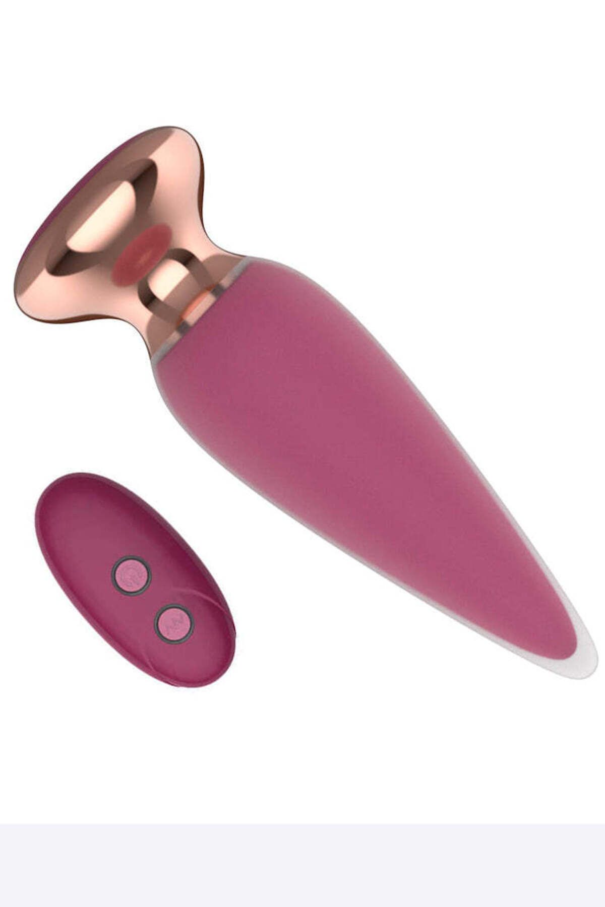 WildFashion-I-MOON CROSS remote control stimulator, multiple functions, fuchsia/gold – TOY403-55 5