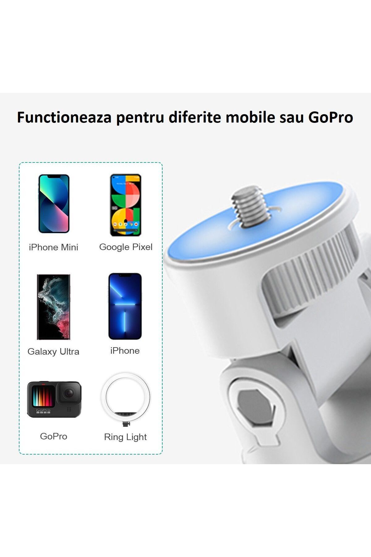 JustZEN-Professional Telescopic Tripod for Phone/Camera/GoPro, Bluetooth Remote, Selfie Stick Functi 7