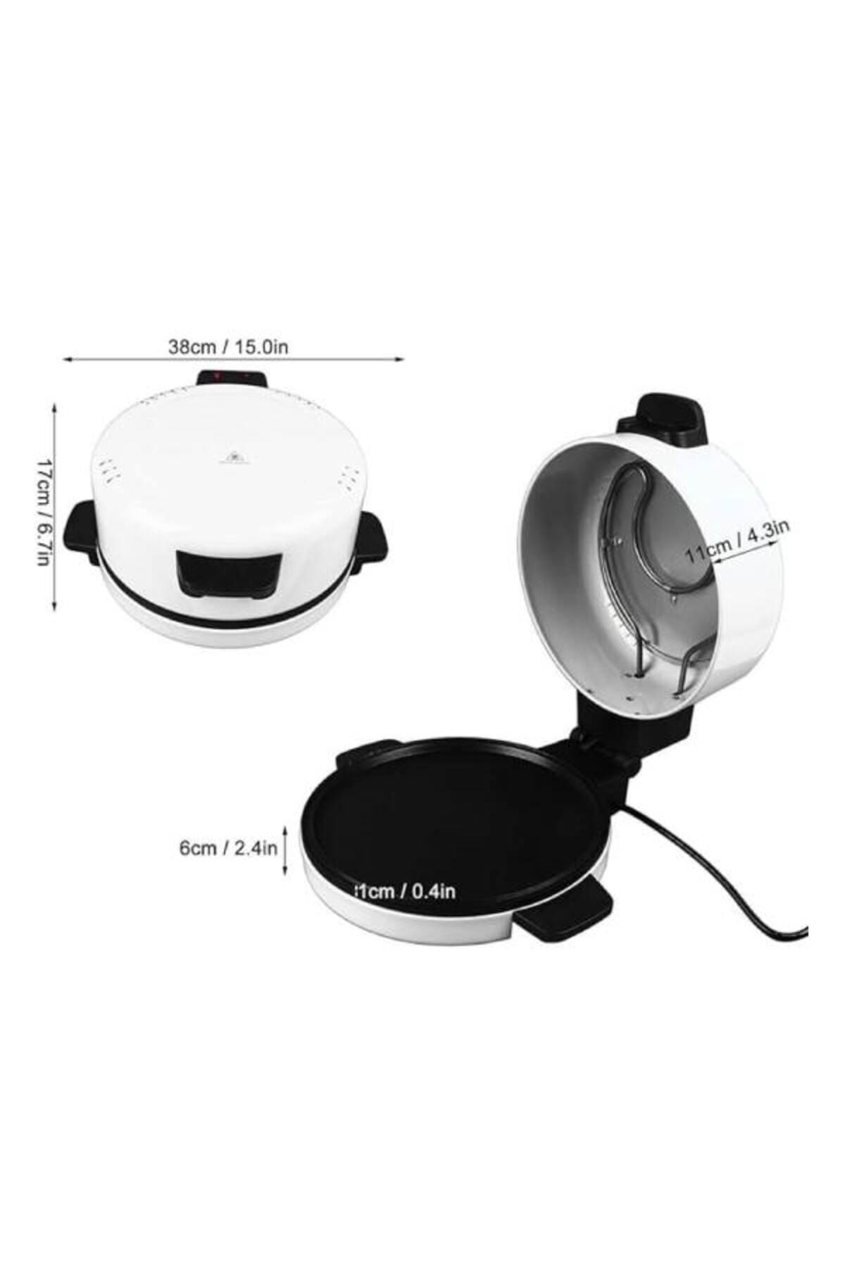 Nova-Electric Pizza Maker 2000W – Double-Sided Nonstick Oven with 220°C Rapid Heating, Tabletop Design 6