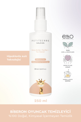 PETITECARE baby&kids %100 Doğal Biberon, Emzik, Oyuncak Temizleyici, Parfümsü...