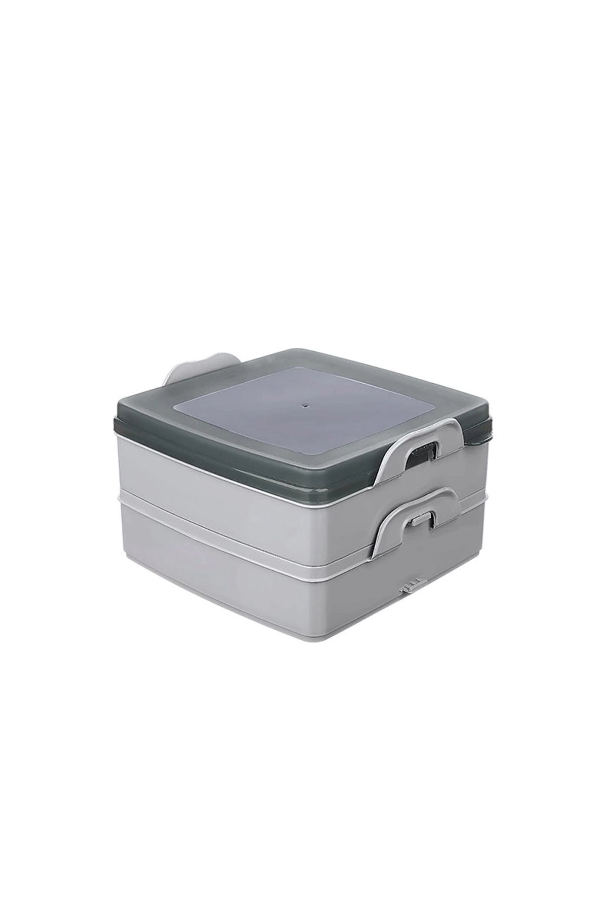 PRATİKOBA-2-Layer Storage Container with Lid - Nutrition Container - Lunch Box Diet Container 2