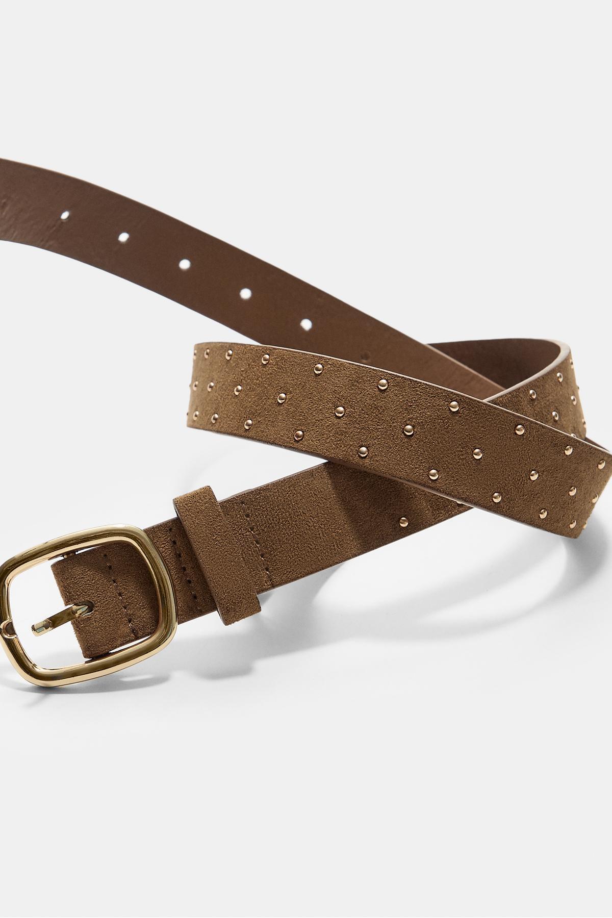 Stradivarius Altın Rengi Zımbalı Kemer görsel 3