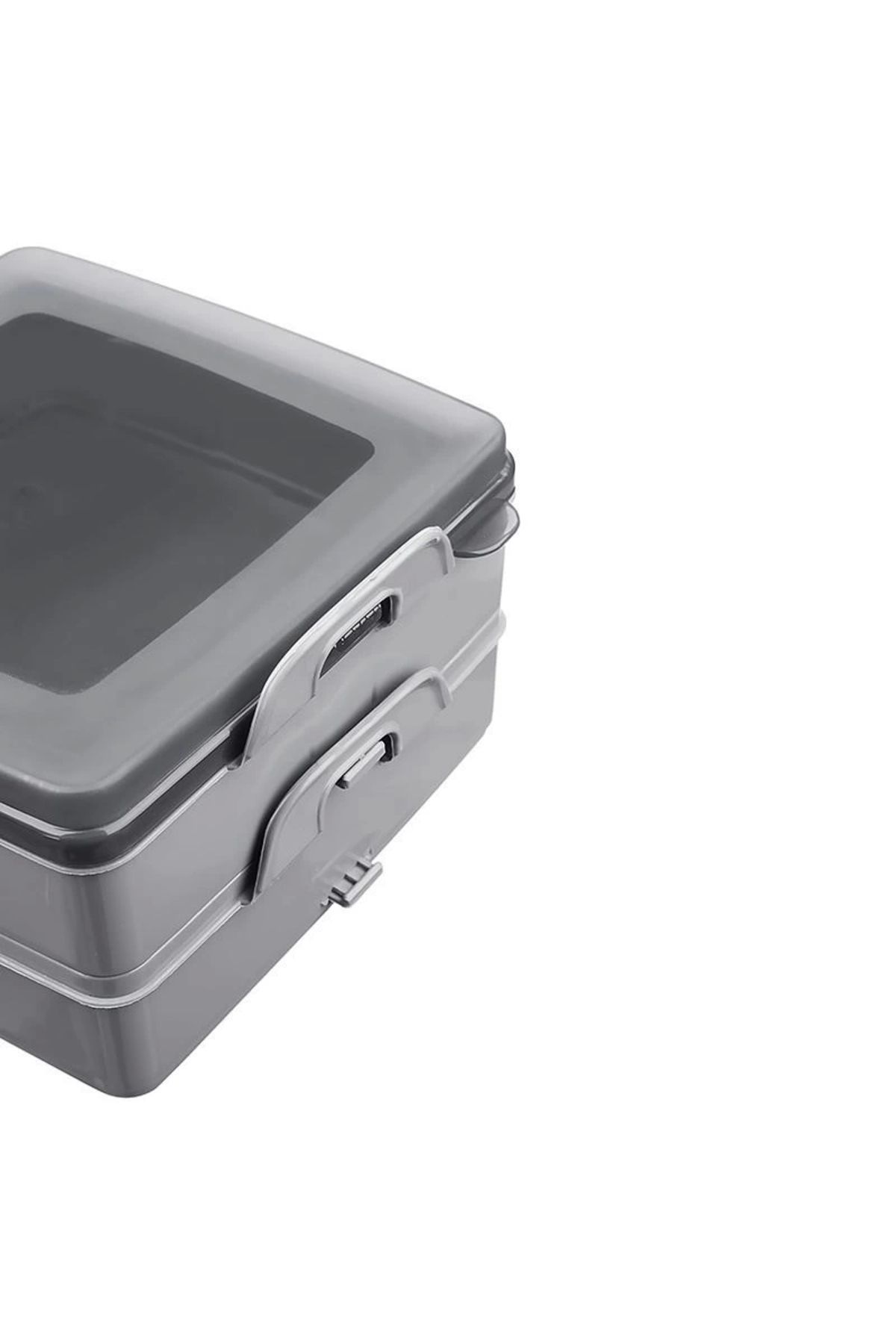 PRATİKOBA-2-Layer Storage Container with Lid - Nutrition Container - Lunch Box Diet Container 4
