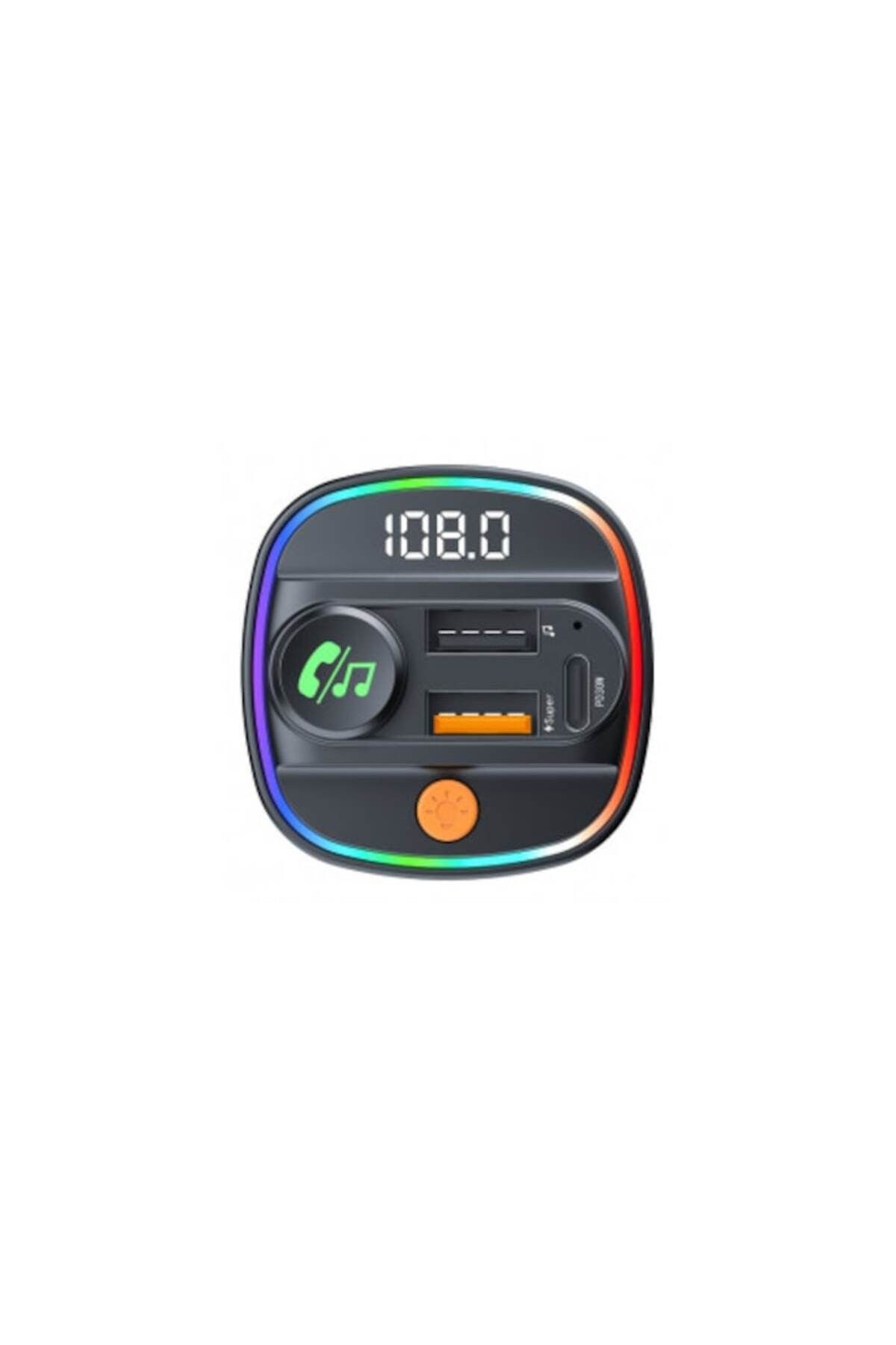 Baseus-Modulator FM Baseus, conectare la bricheta mașinii, 2xUSB-A, 1xUSB-C, tip T, negru 3