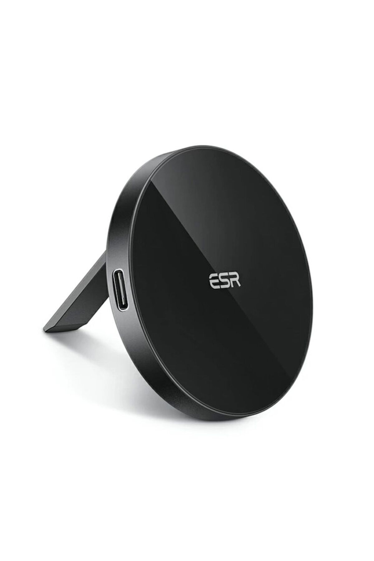 ESR-Încărcător wireless compatibil cu MagSafe, KickStand, HaloLock, 15W, conector USB tip C, negru 2