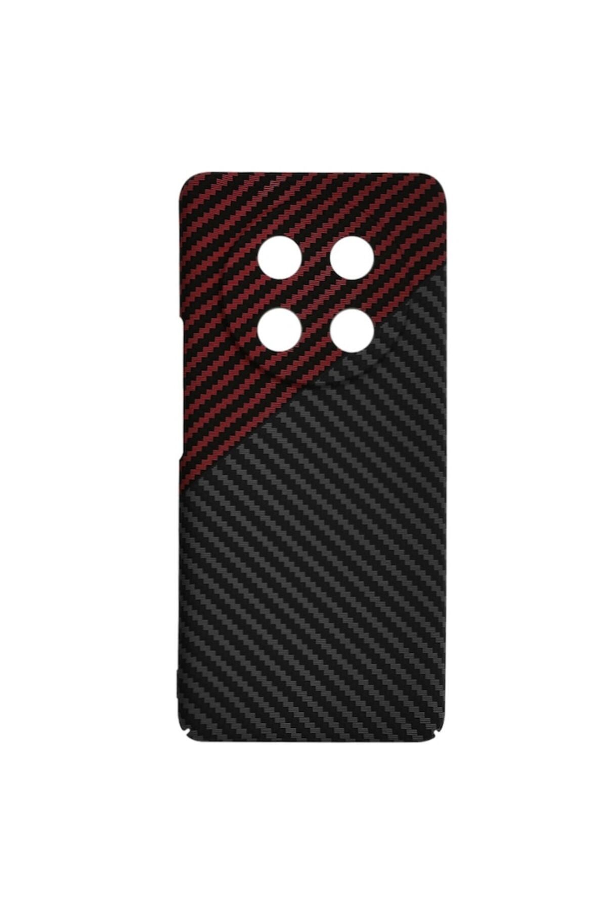 Dali-Protective Case Compatible with Honor Magic 7 Lite/X9c, Carbonite FiberShell, Carbon Model, Red-Blac 3