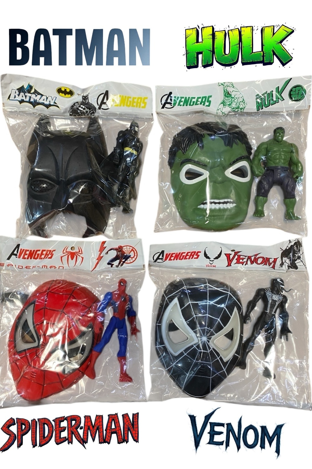 Furkan Toys Avengers Süper Set Işıklı Maskeler Ve Figür Oyuncak 1