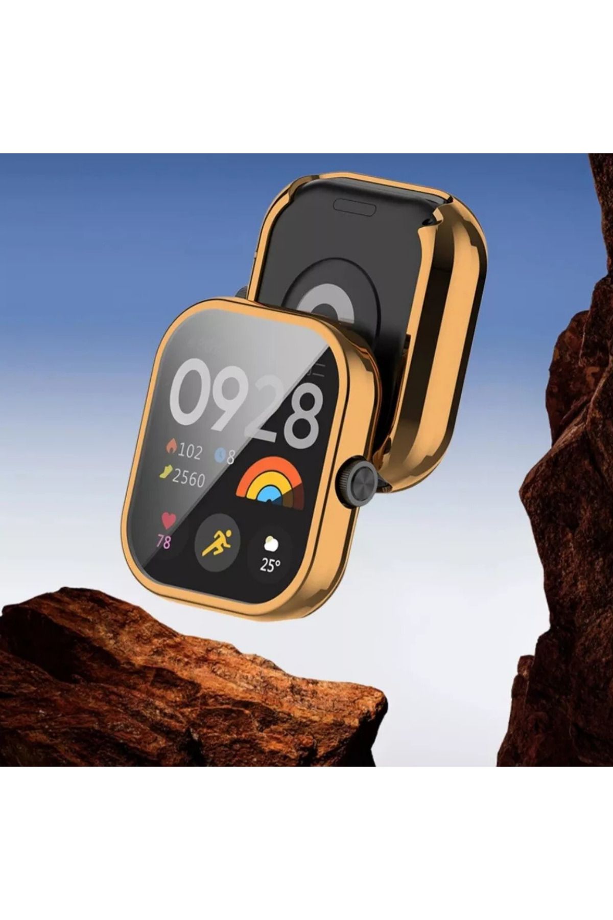 İncisoft-Redmi Watch 4 / Redmi Watch 5 Compatible Soft Silicone 360 ​​Full Protection Case and Screen Protector 3