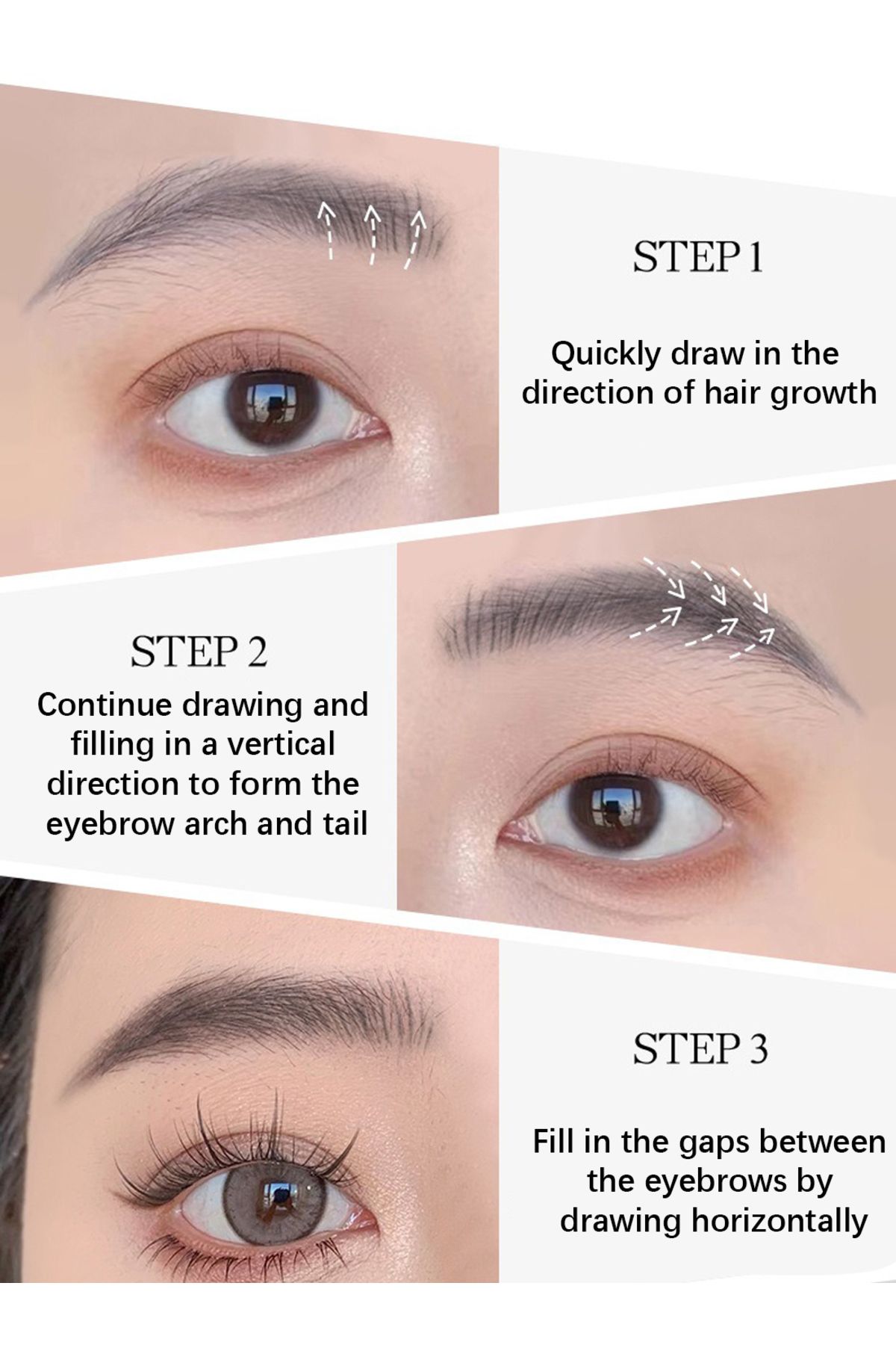 Ro&Zo-Eyebrow Pencil Liquid, Precise Four Pronged Eyebrow Pencil, Micro-Fork Tip Applicator, S03# 8