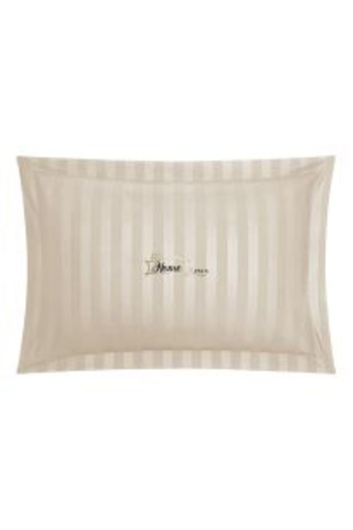 HomePuls-Damask Cotton Pillowcase 100% with 1 cm stripe, 50 x 70 cm and 3.5 cm bordered hem, Black 5