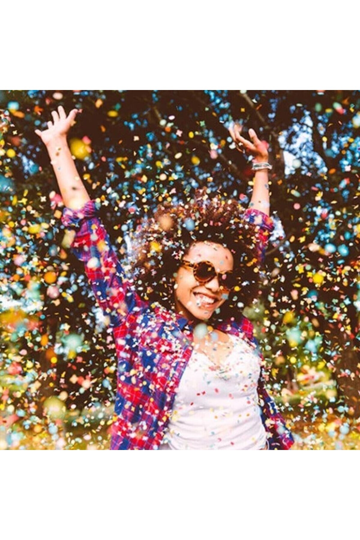 idei-Tun de confetti multicolor, diferite forme și dimensiuni, 40 cm 3