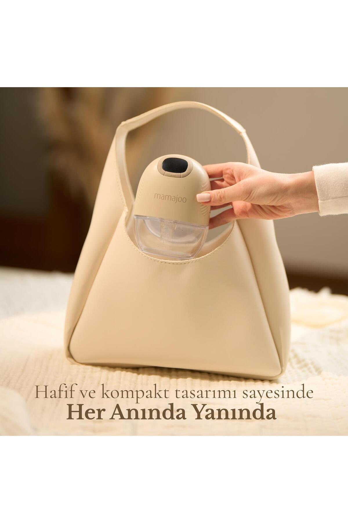 Mamajoo Gaia Giyilebilir Tekli Göğüs Pompası 140 ml | 27 Kademe Ayarı fotoğrafı 7 (önizleme)