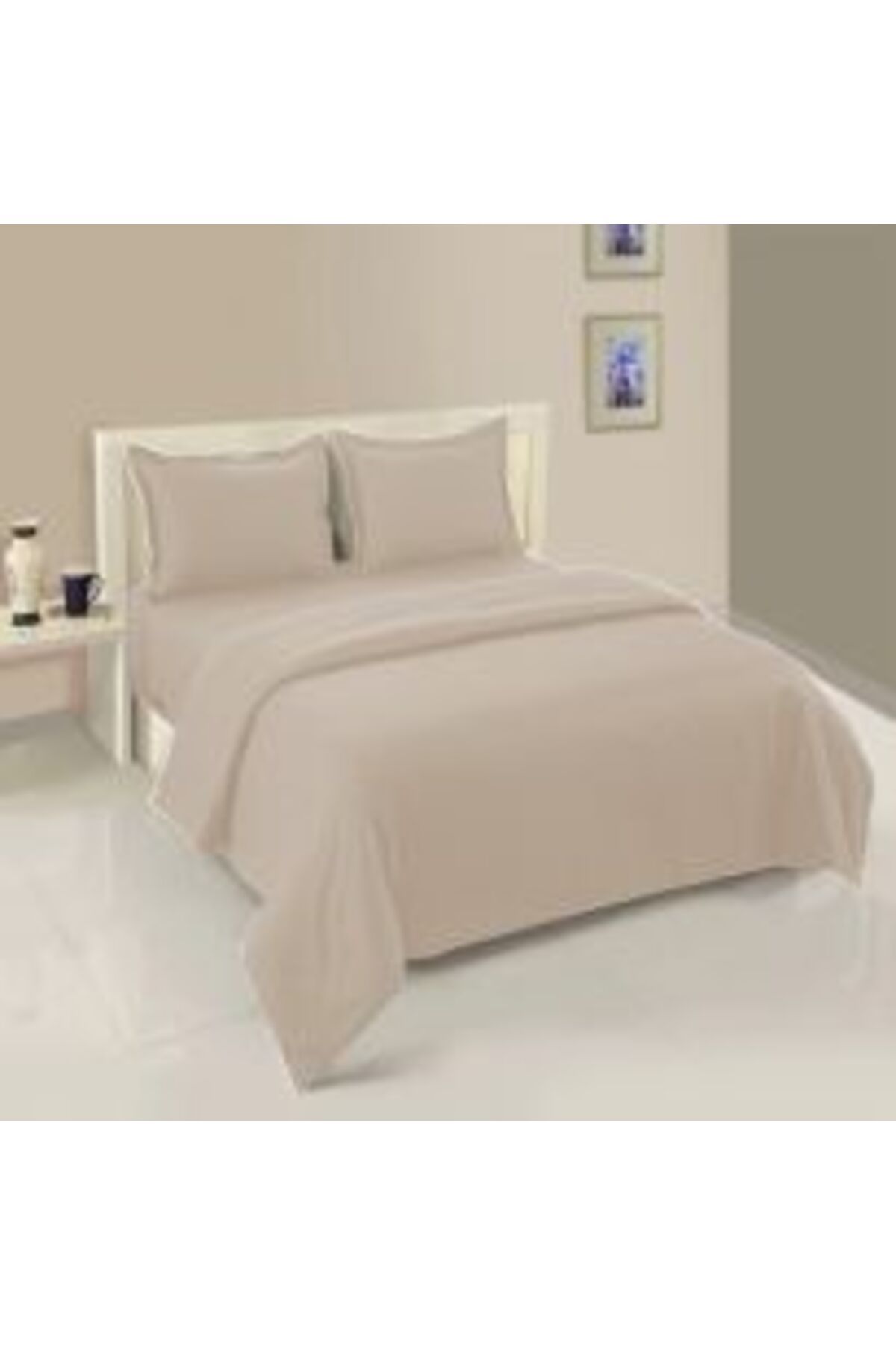 HomePuls-Bed Linen Set with Elastic for Mattress - Damask Polycotton Stripe 1 cm, Roz Bonbon 8