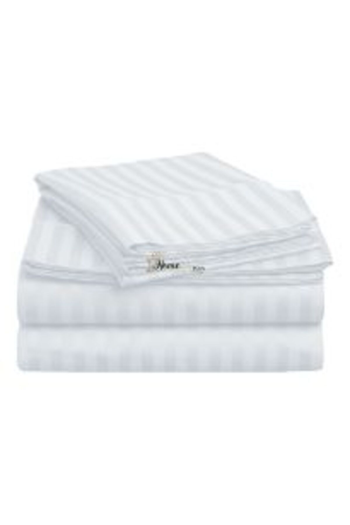 HomePuls-Pillowcase Damask 100% Cotton Stripe 1 cm, 50 x 70 cm with Edge Hem 3.5 cm, Anthracite Gray 5