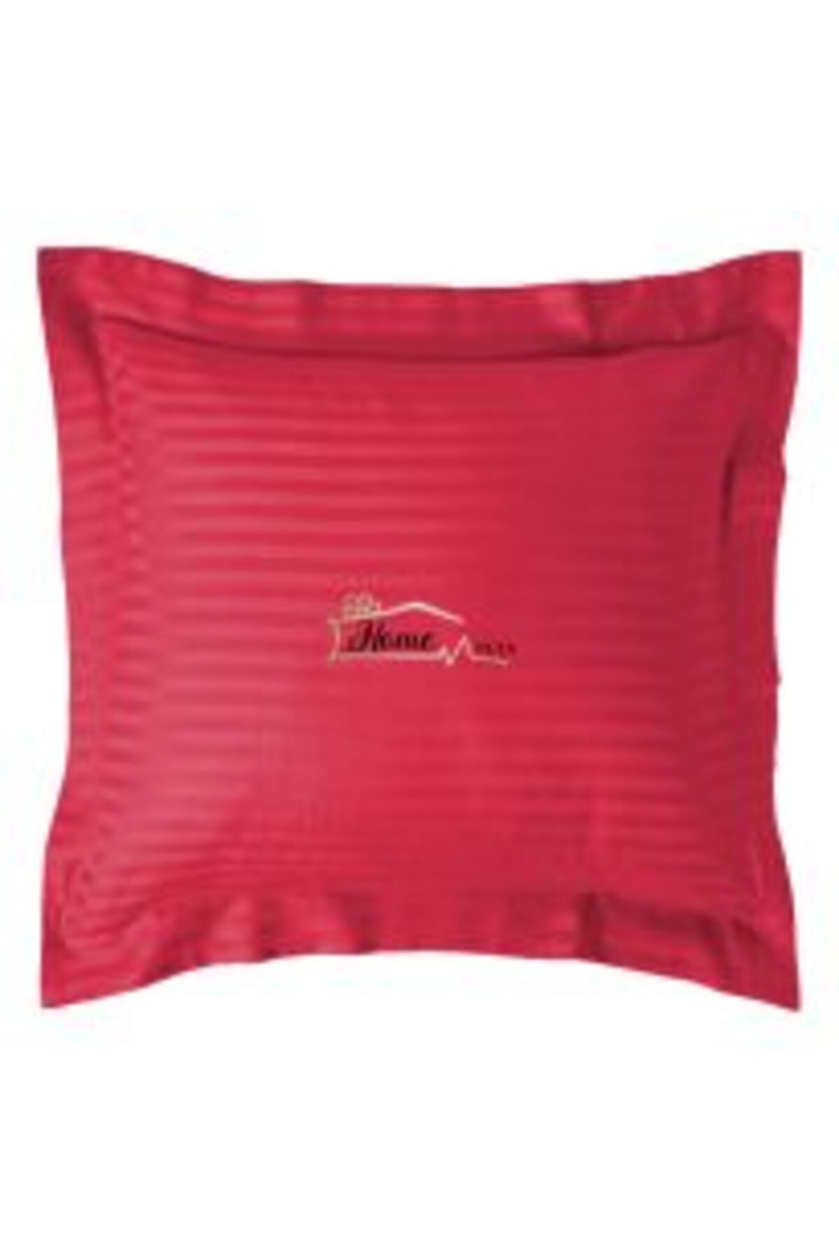 HomePuls-Pillowcase Damask Polycotton Stripe 1 cm, 70 x 70 cm with 3.5 cm Border, Yellow 7