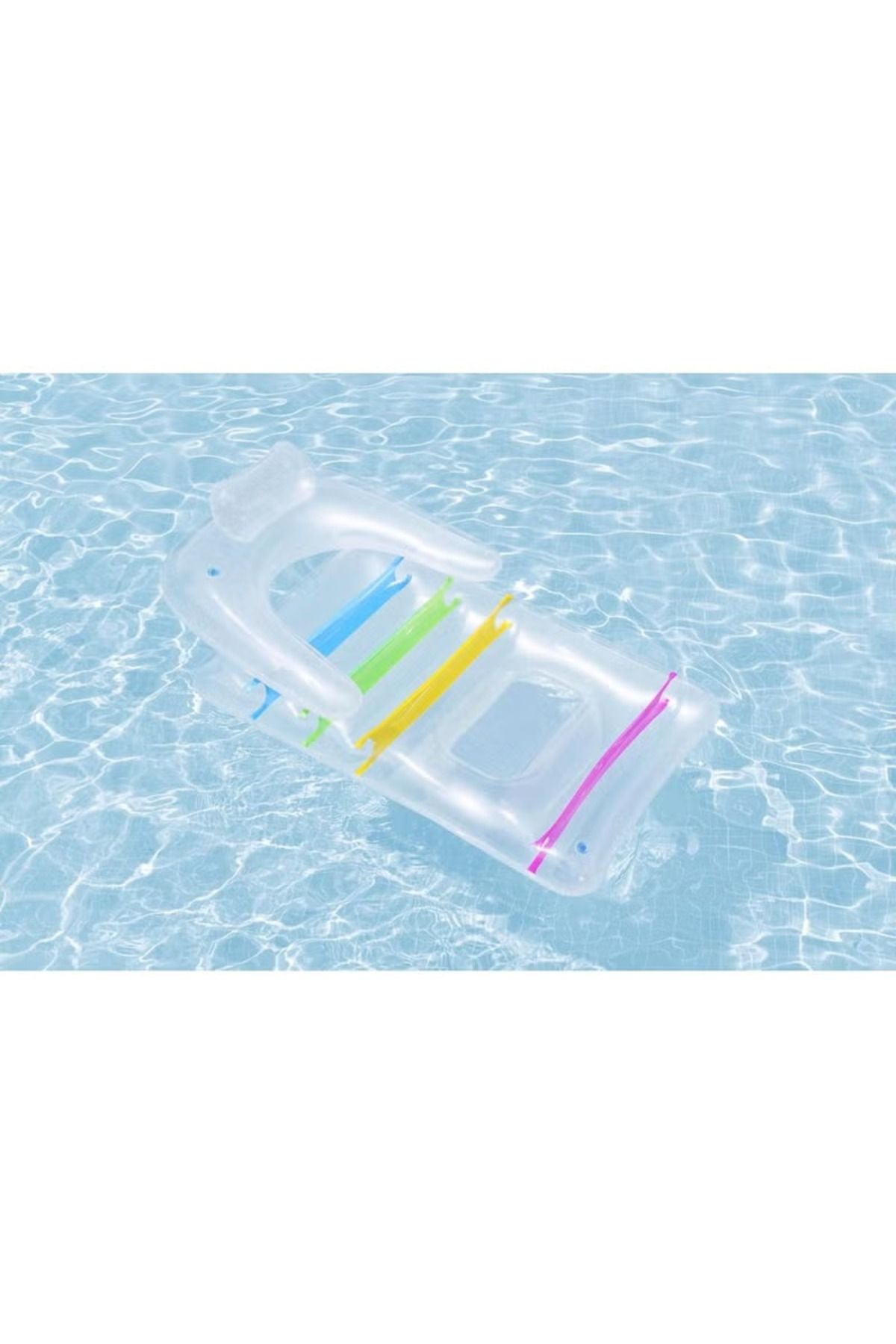 BESTWAY-Cabbage Lounge – Inflatable Float with Playful Design, 165 × 89 cm 4