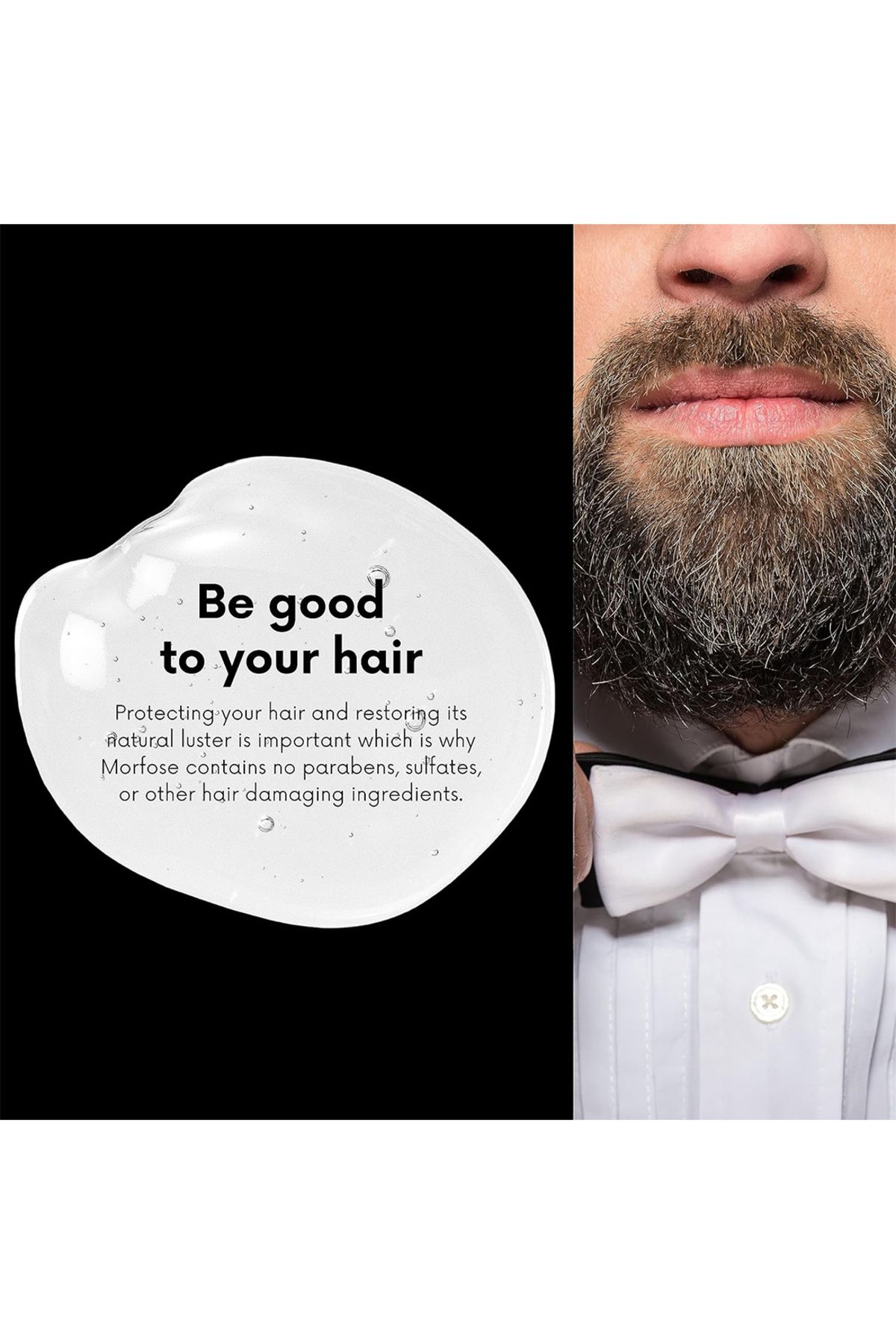 Morfose-Beard Care Essence Shampoo Kit Includes 1 pc Shampoo 100ml and 2 pcs Serum 50ml+20ml for Men 3