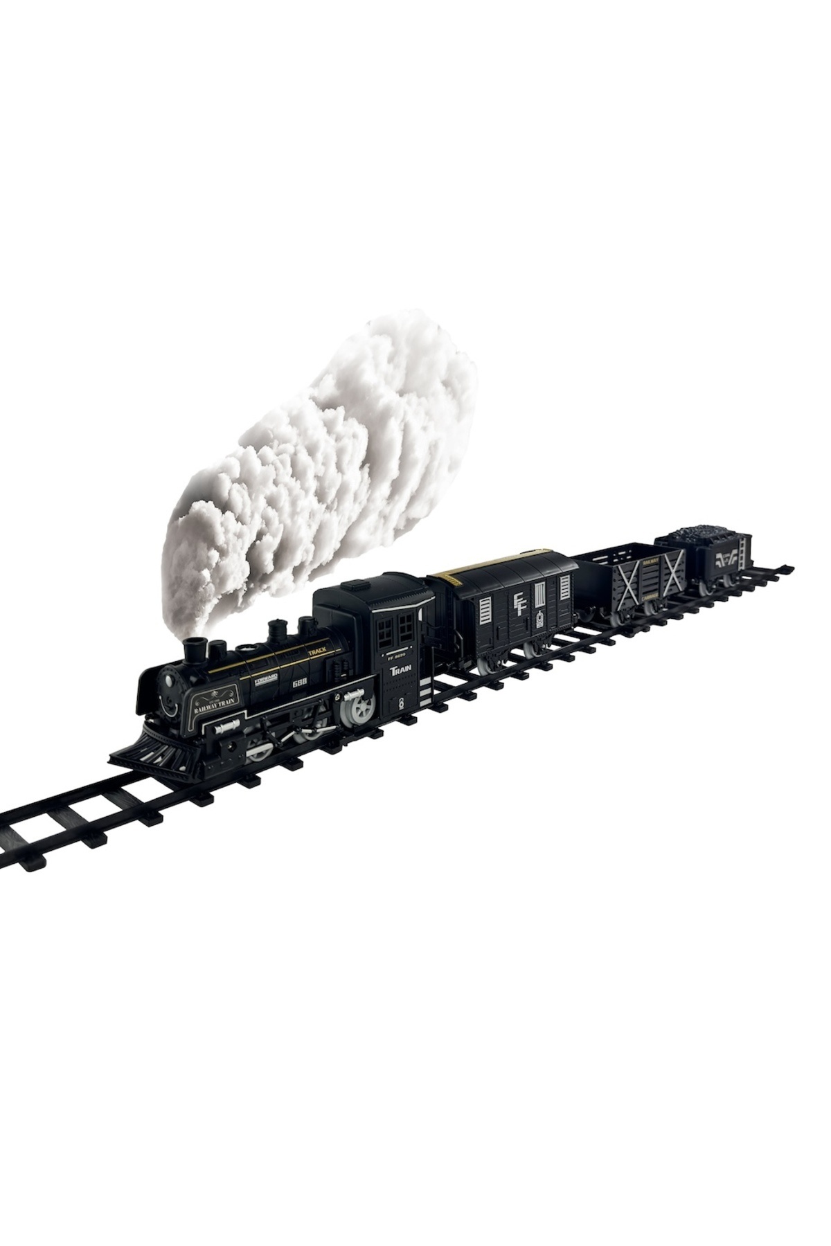 Işıklı ve Sesli Buhar Çıkartan Tren Seti - 2