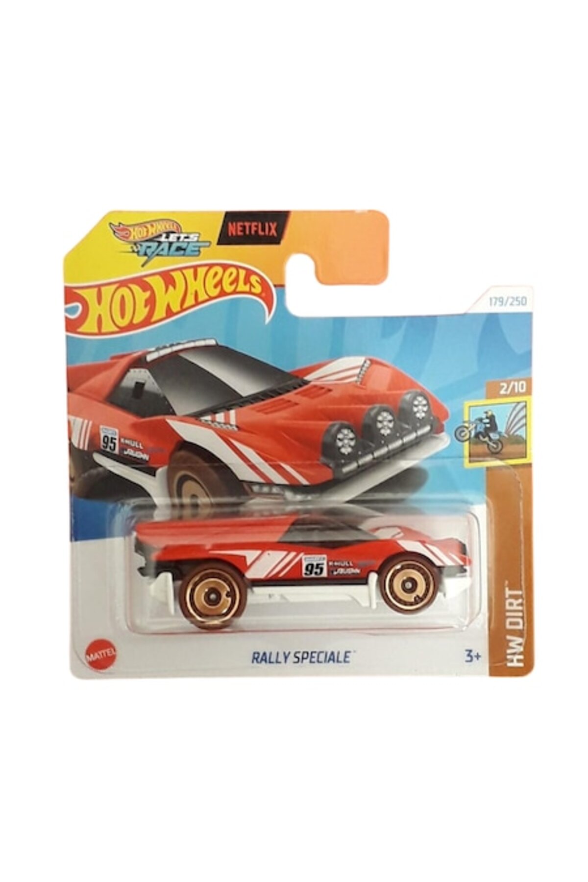 Masinuta Metalica Hot Wheels, Rally Speciale, Colectia HW Dirt - Editia 2024, Rosu, 1:64