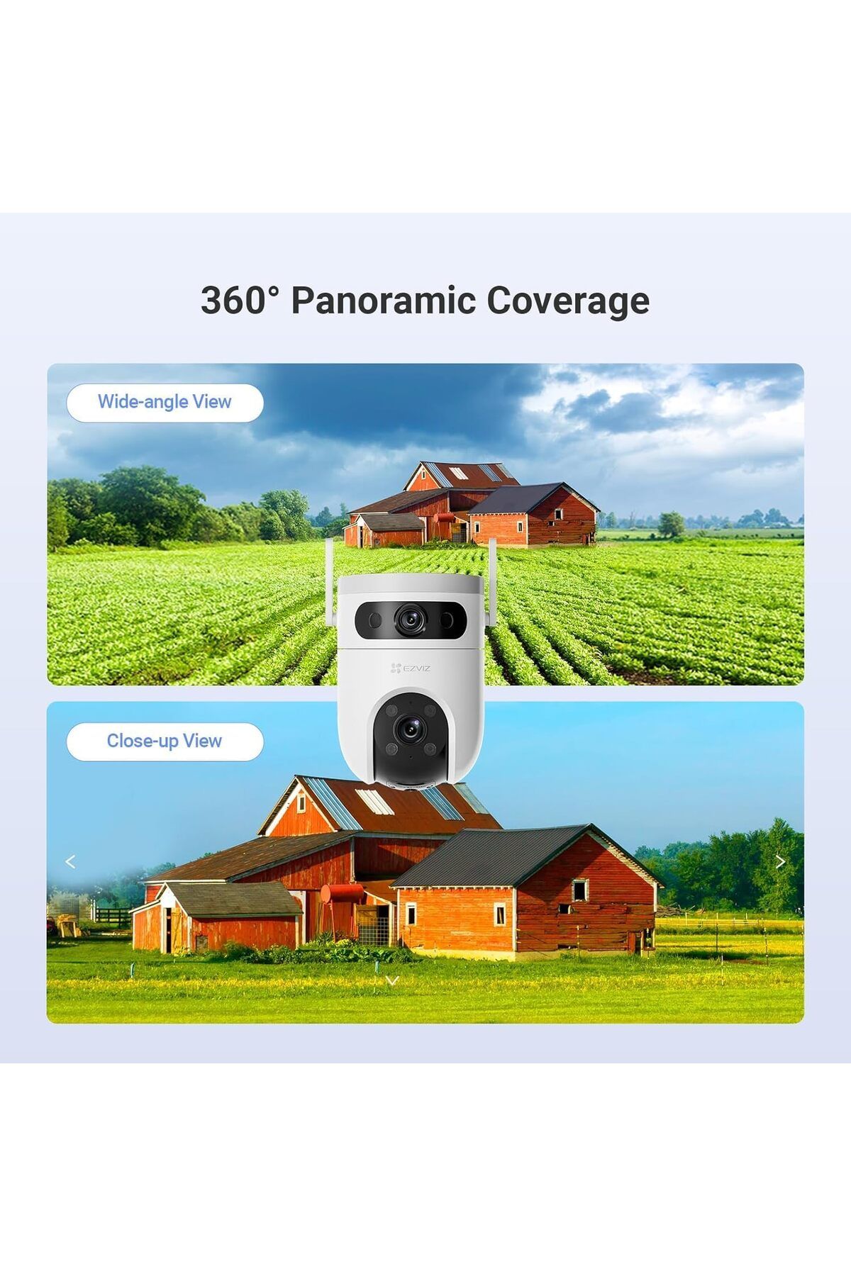 Hikvision-كاميرا 3K H9C مزدوجة العدسة 4K واي فاي | الذكاء الاصطناعي وصفارة الإنذار 4