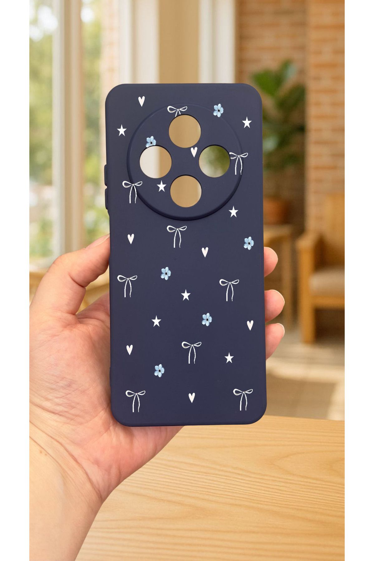 Vip Case-Redmi 14C - حافظة مطاطية كلاسيكية ممتصة للصدمات من السيليكون بنمط فيونكة صغيرة277 2