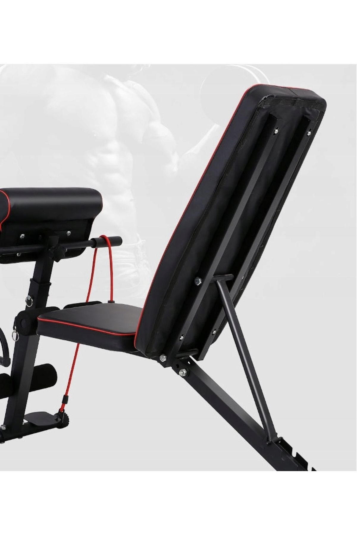 SERSIMO-Multifunctional fitness training bench, 7-step adjustable backrest, maximum load 150 kg 7