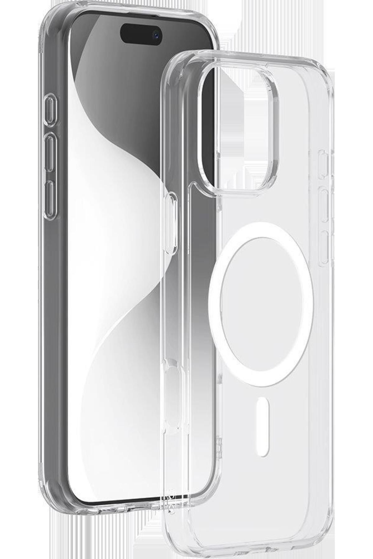 Force-جراب Bigben لهاتف iPhone 16 Pro Max متوافق مع Magsafe Hybrid شفاف 1