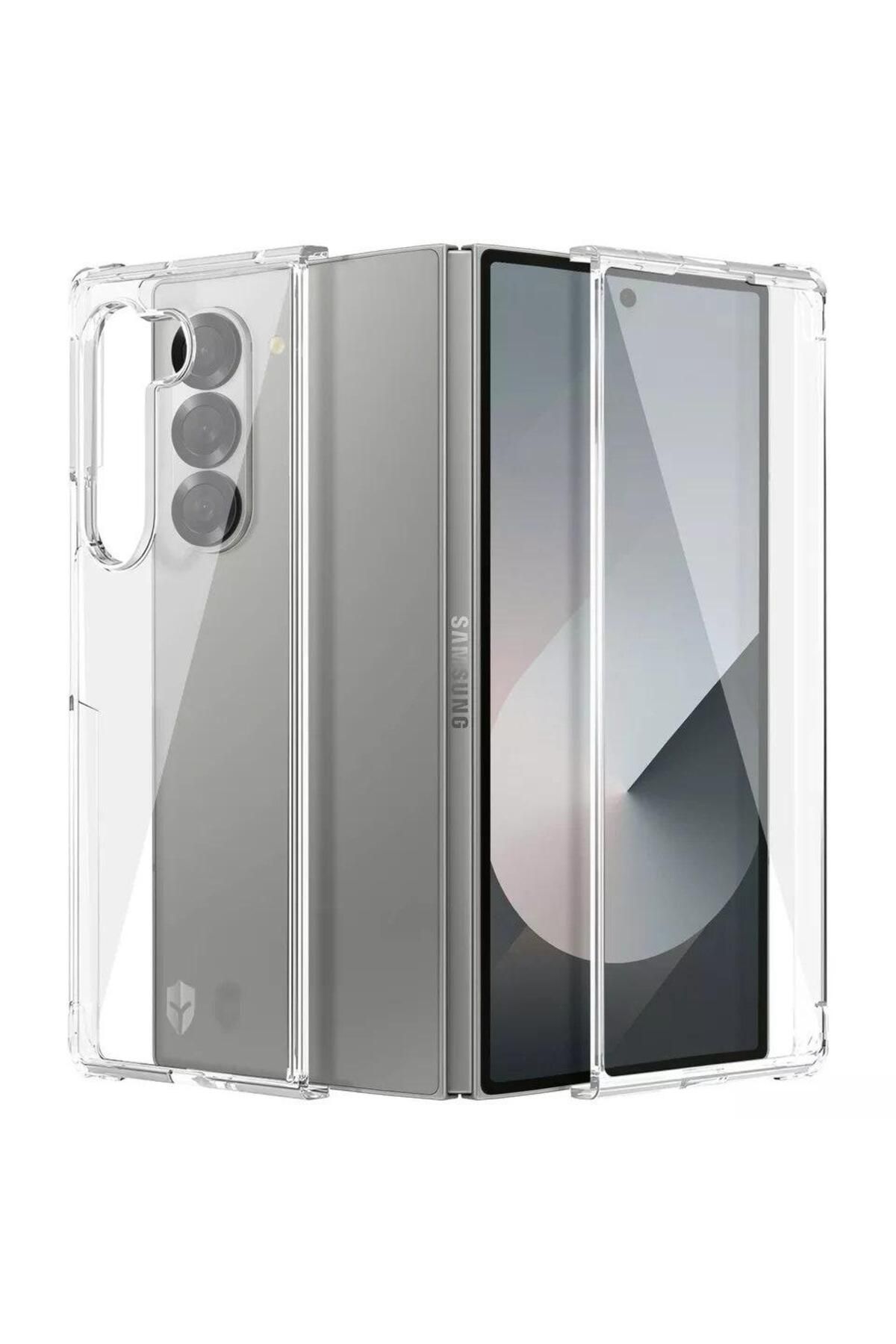 Force-جراب لهاتف Galaxy Z Fold 6 معزز، جراب Duo، شفاف 1