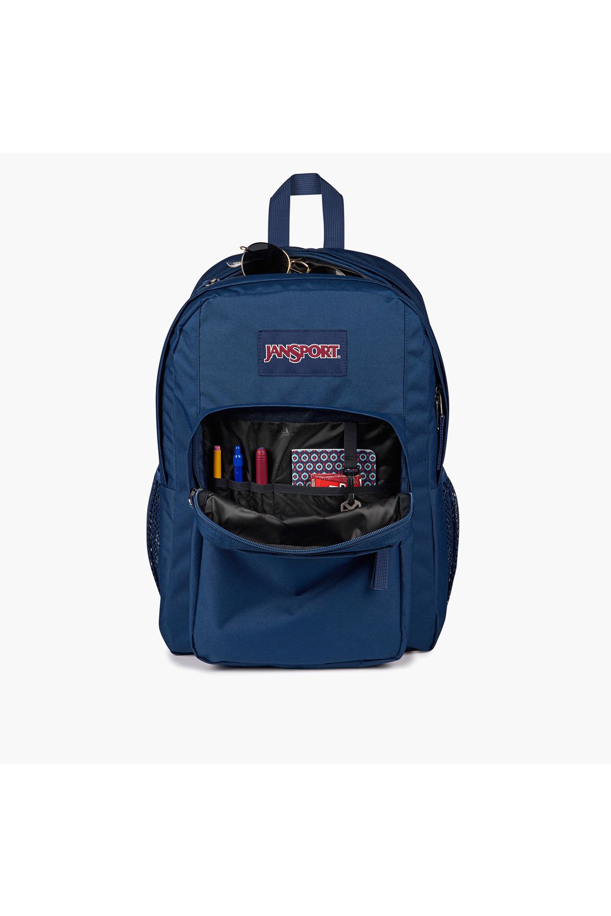 Jansport-Solid Backpack with Adjustable Straps and Zip Closure - 19x33x5 cms 6