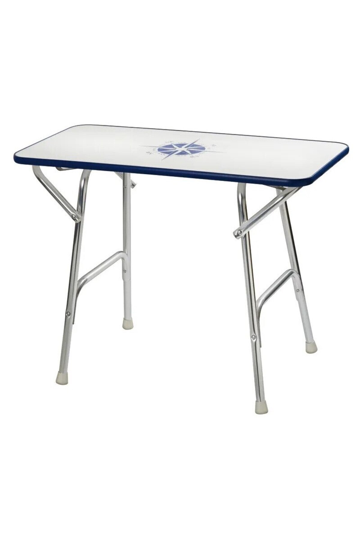 OSCULATI-Tip Top High-Quality Table, 88x60 cm, Rectangular, Anodized Aluminum Frame with White Verzalit Top 4