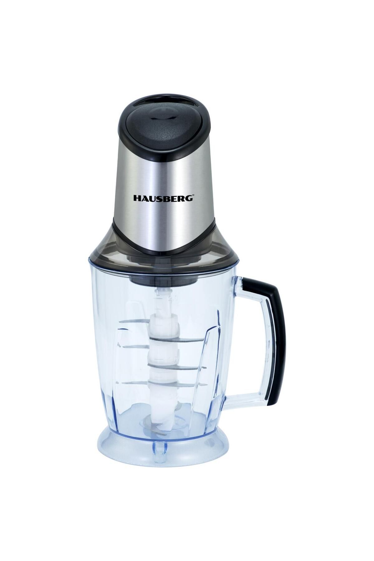Hausberg-Electric chopper HB-4508IN, 500-700W, 1 speed, 2 liters, plastic bowl, 8 knives 2