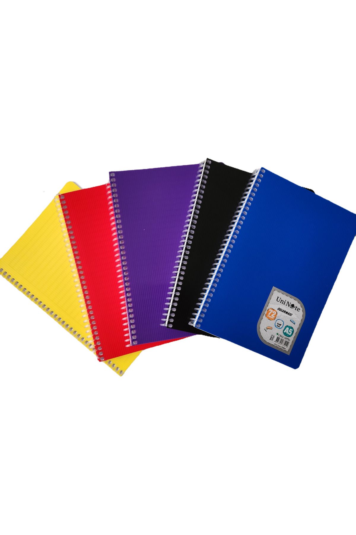 Mikro-2 Pieces A5 Spiral Lined Notebook – 72 Sheets – Pp Cover – Bag Size Notepad 2
