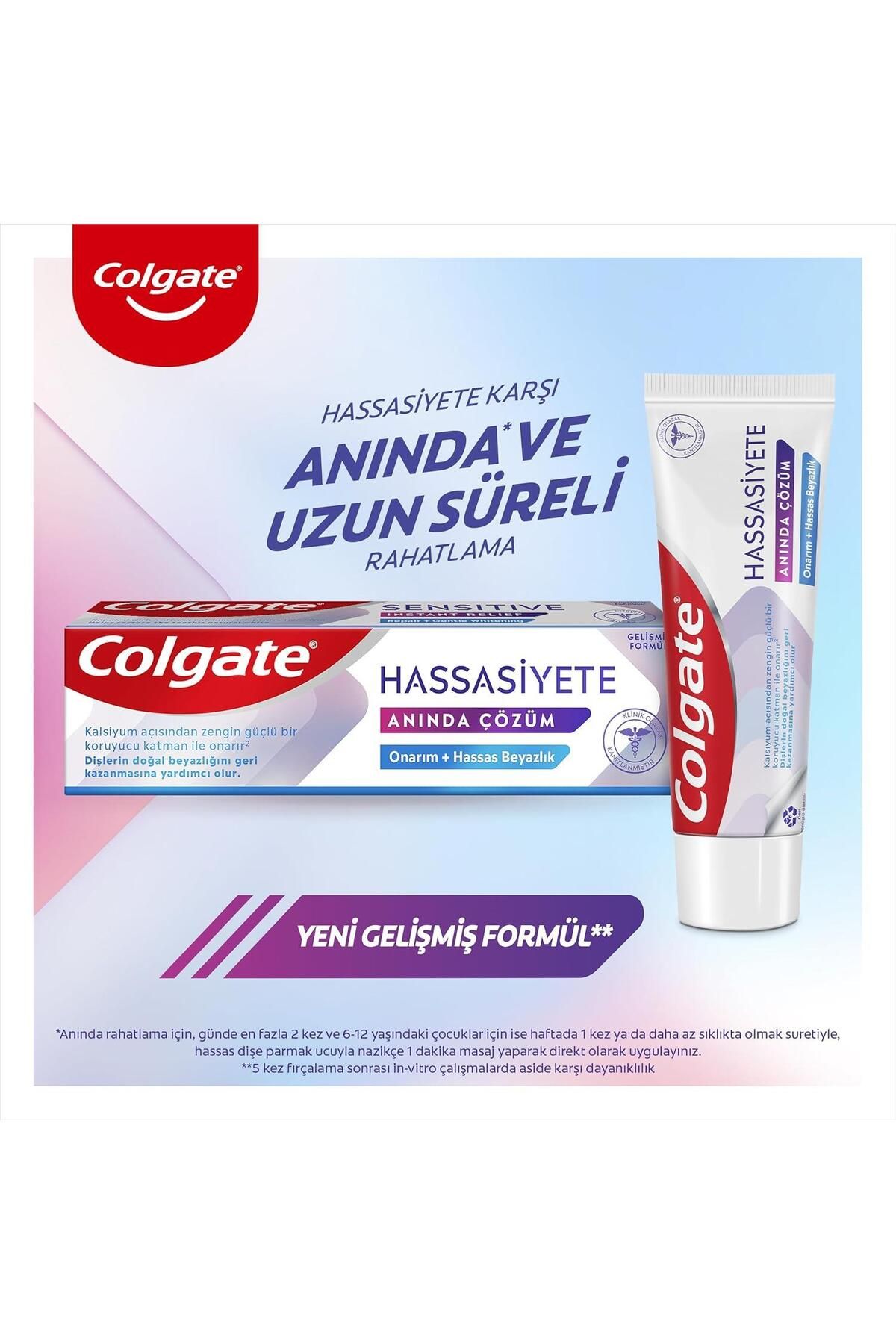 Colgate-Sensitivity Instant Solution 2 Pieces 100 ml and Rosie Gift 3
