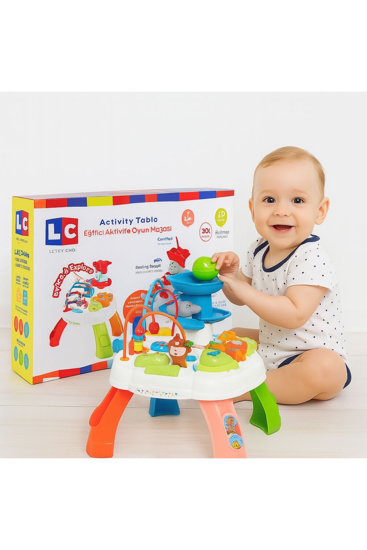 میز فعالیت آموزشی چندمنظوره – میز سرگرمی و یادگیری برای نوزادان