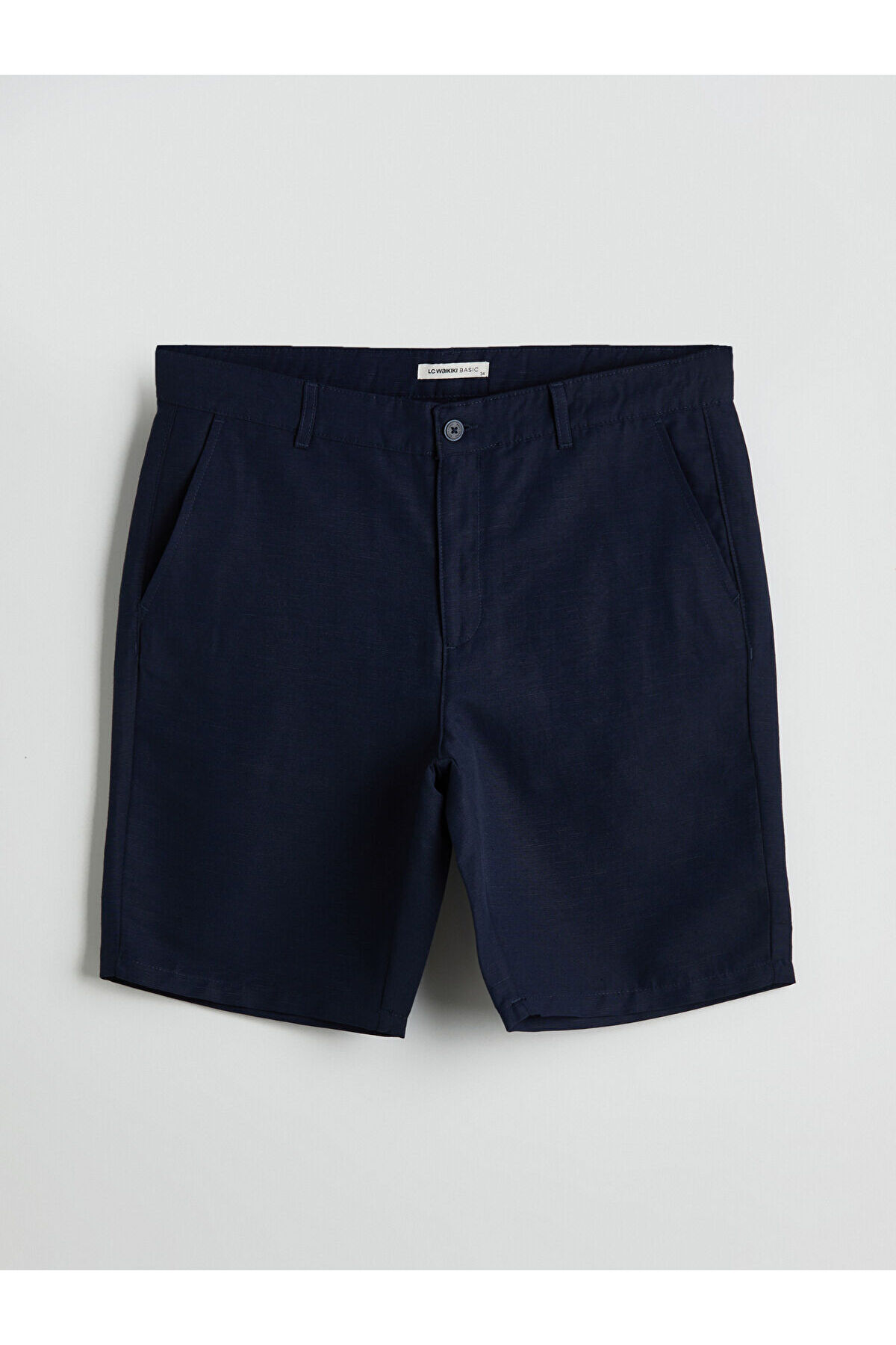 LC Waikiki-Ανδρικό σορτς Standard Mold Linen Blend 1