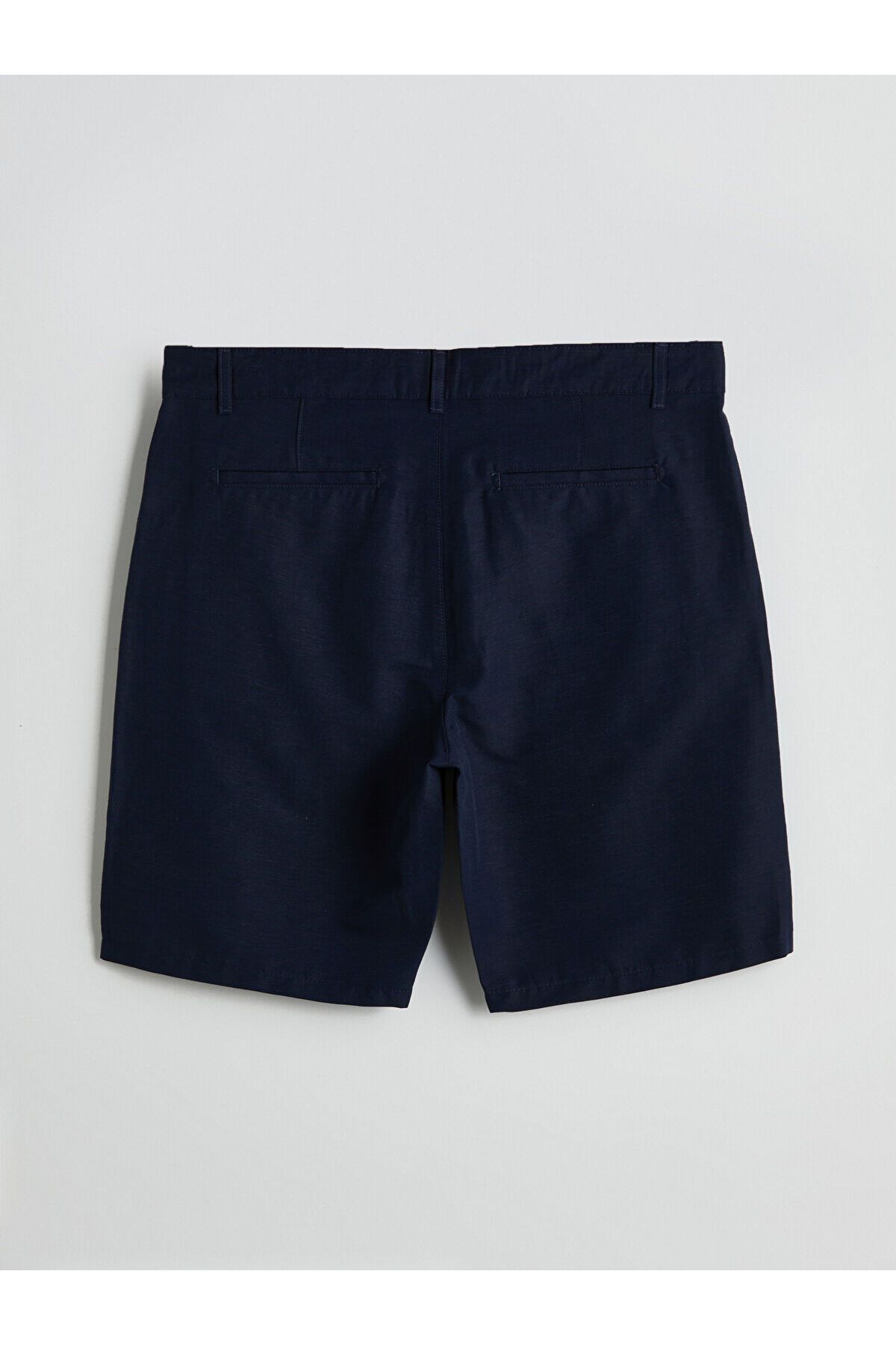 LC Waikiki-Ανδρικό σορτς Standard Mold Linen Blend 6