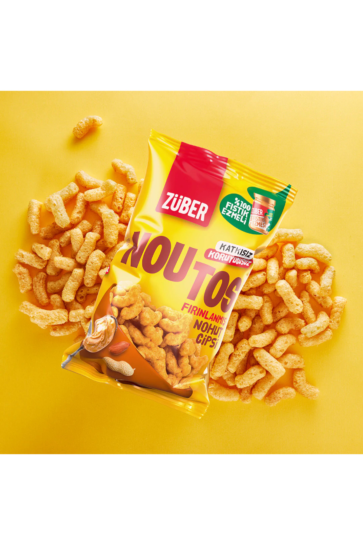 نسی‌ورلد زوبر نوتوس چیپس نخود پخته‌شده ۵۵ گرمی پسته