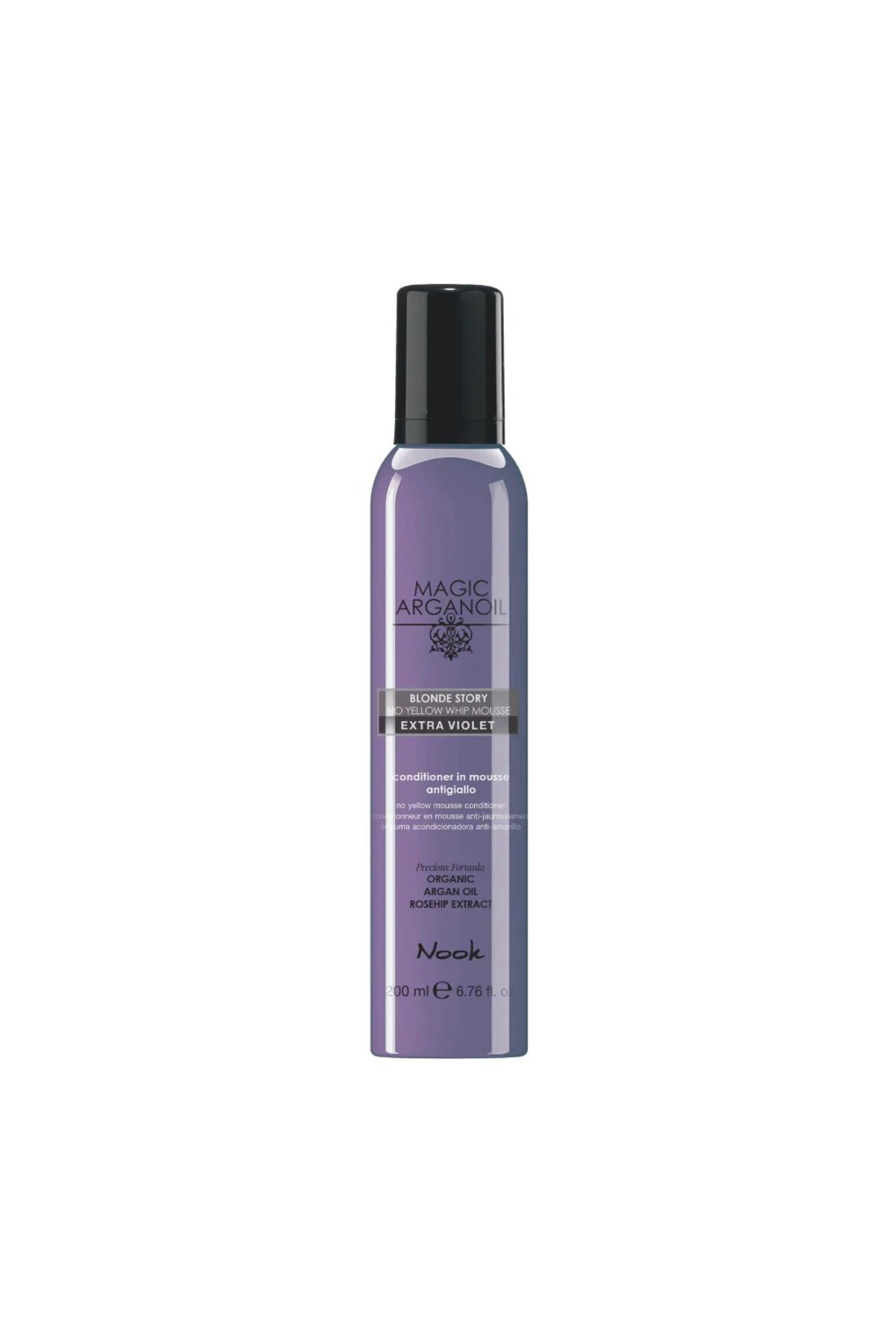 Blonde Story Sarı ve Gri Saçlar İçin Argan & Kuşburnu Özlü Mor Tonlayıcı Köpük 200ml — MXCRE-09835 — تصویر 2 از 3