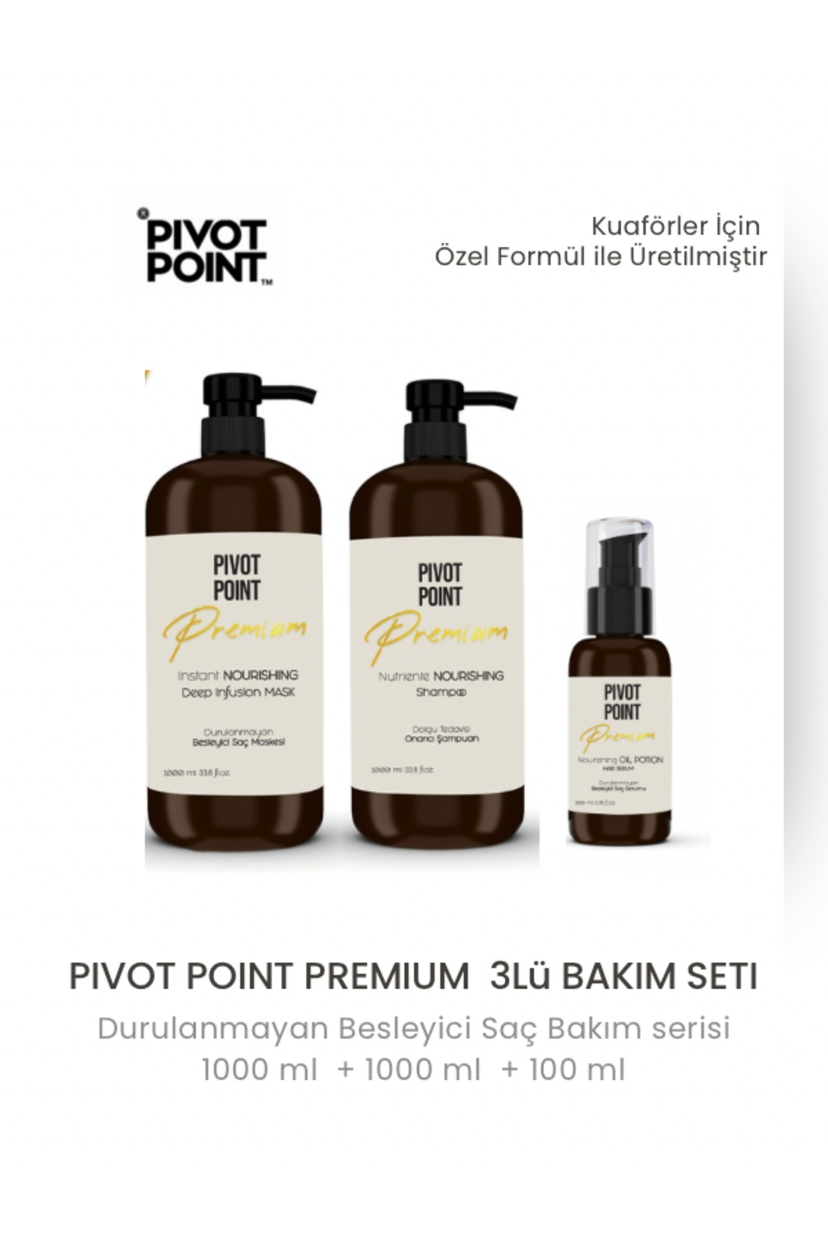 PIVOT POINT پریمیوم – سهگانه مراقبت از موی حرفهای ۱۰۰۰+۱۰۰۰+۱۰۰ میلیلیتر — TYC1C066C6DBAFEAB3EE83000