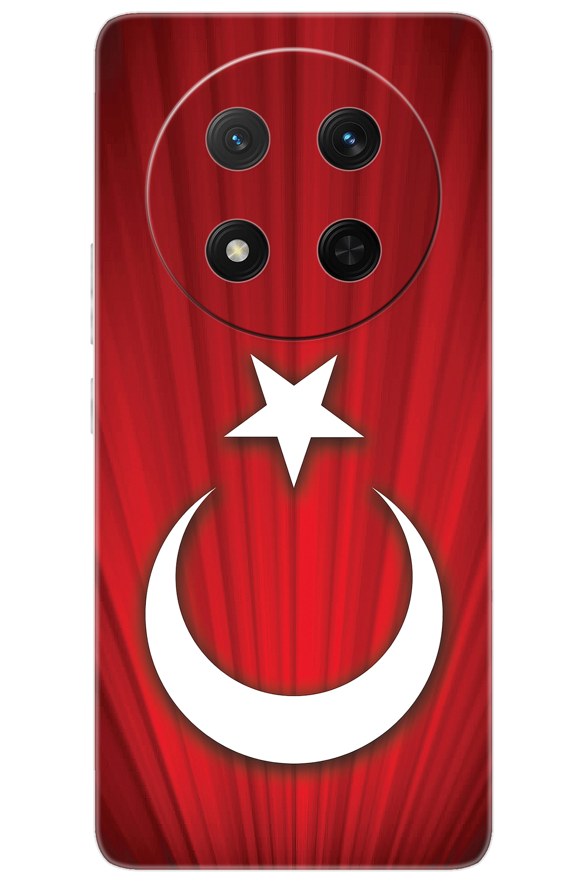 Honor Magic 7 Lite (BRP-NX1) Compatible Case Pattern Silicone Turkish Flag Design NGO:382 CP-poNySSC