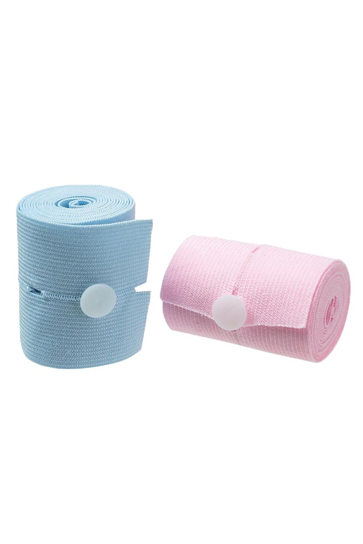 Flo-Set 2 centuri de monitorizare a ritmului cardiac fetal, material elastic moale, 6 x 130 cm, albastru/roz 2