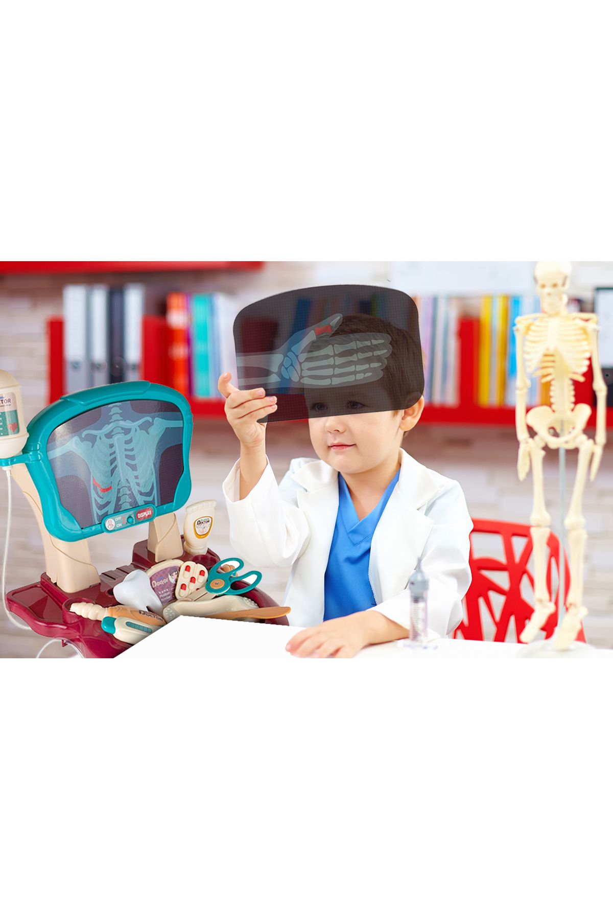 LikeSmart-Set de Joaca pentru Copii ISP "Likesmart Little Doctor", 29 elemente, lumini, stetoscop, termometru, 2
