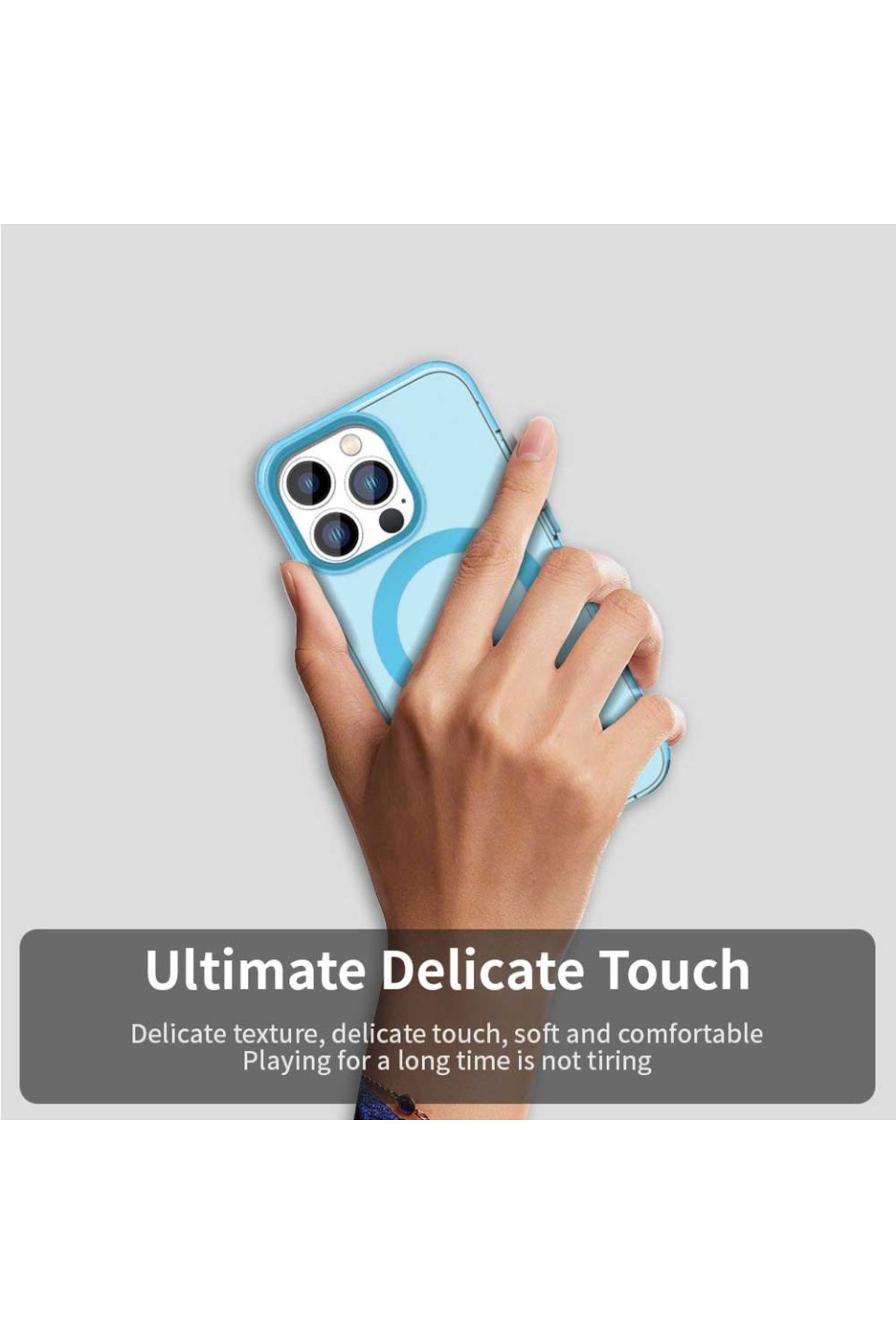 SKYDDAR INNOVATION-Case for iPhone 14 Pro, CandyCase, Magsafe, sticker set, Blue 3