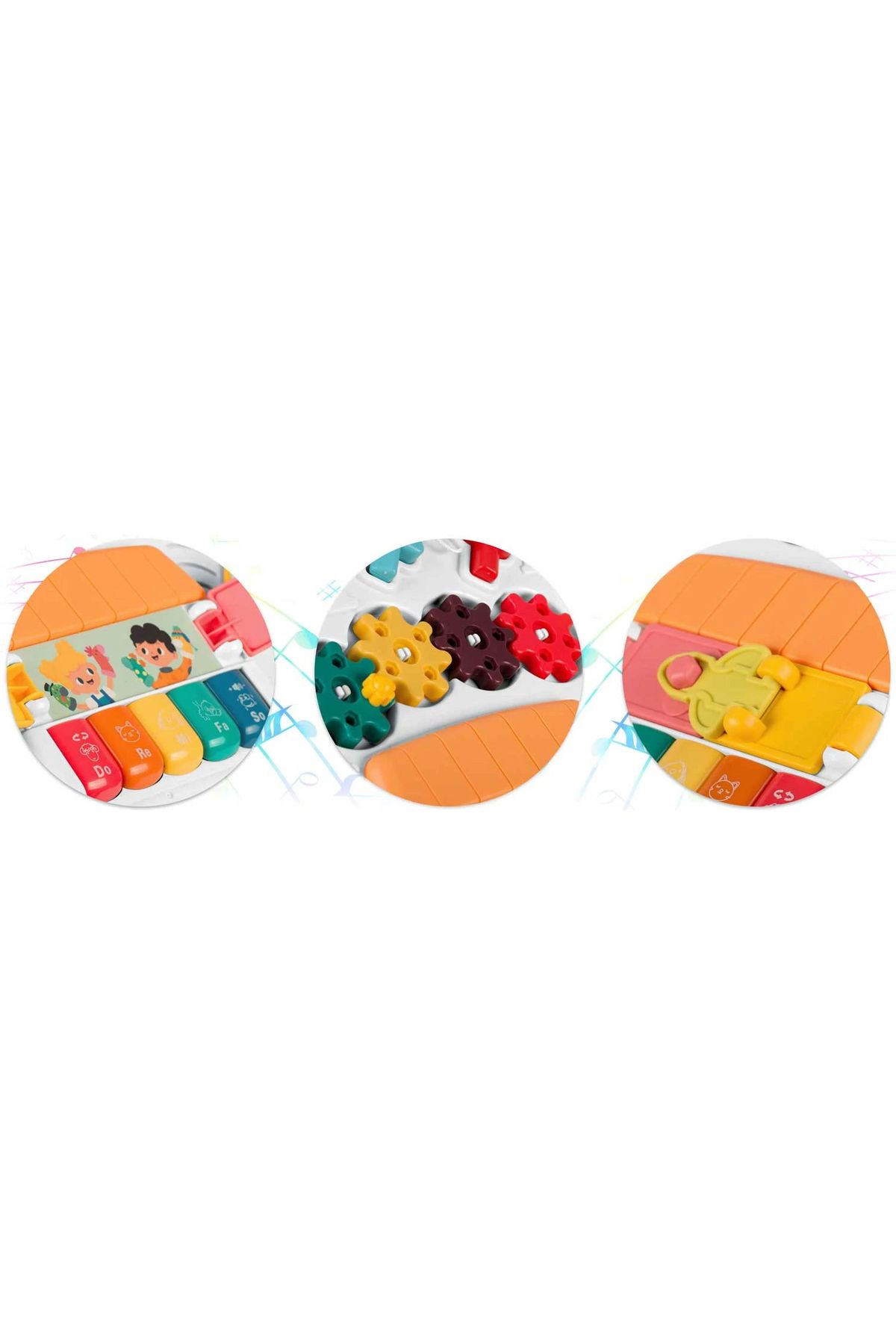 İSP-10 in 1 interactive baby table, "LikeSmart Busy Board", with lights and sounds, Detachable panel 6