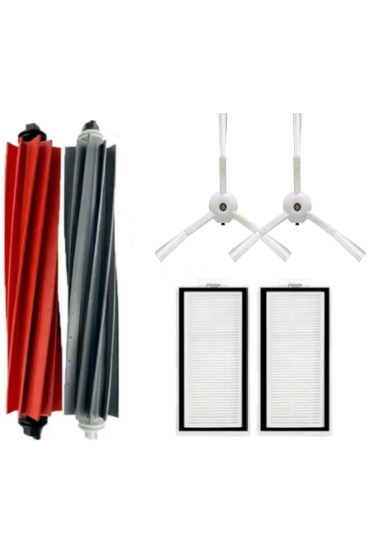 RotRever-For Roborock Q8 Max,Q8 Max Plus Compatible Brush,Hepa Filter Spare Parts Set-White 6 Pieces 1